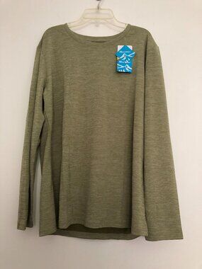 NWT MAGCOMSEN Long Sleeve Crew Neck Basic Shirt Size XL